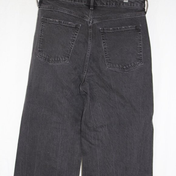 Old Navy Extra High-Rise Sky-Hi Wide-Leg Jeans Women's 10 Faded Black Wash NEW - Picture 6 of 10